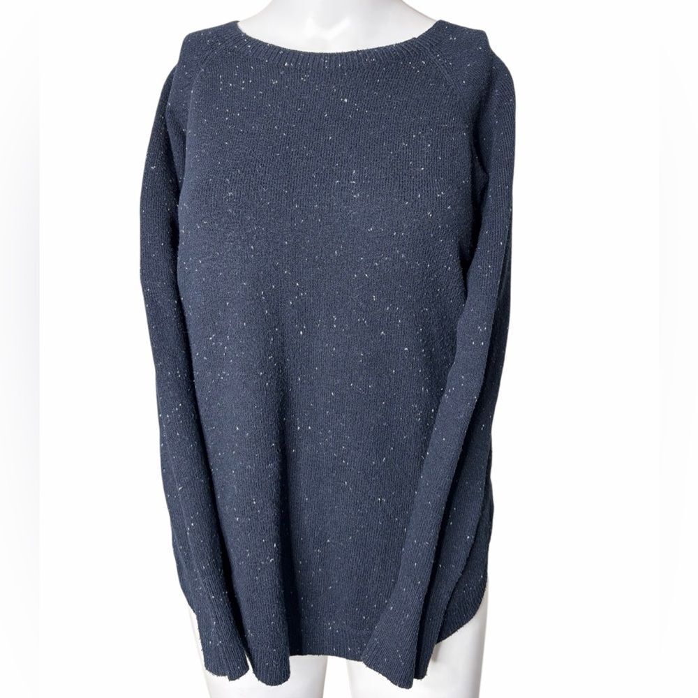 Loft Navy Blue Speckled Sweater Size XXSP
